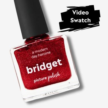 Red Holographic Nail Polish Video Swatch