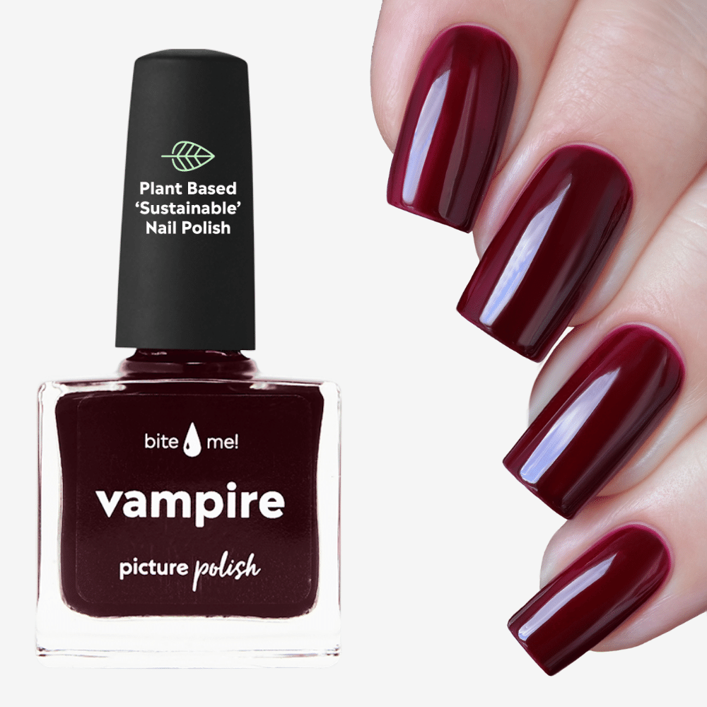 Gothic Nail Polish Dark Red Nail Polish Picture Polish