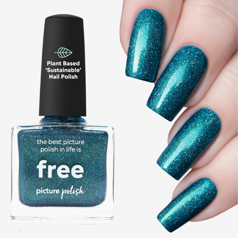 Teal Holographic Nail Polish, Best Free Nail Polish | Australia