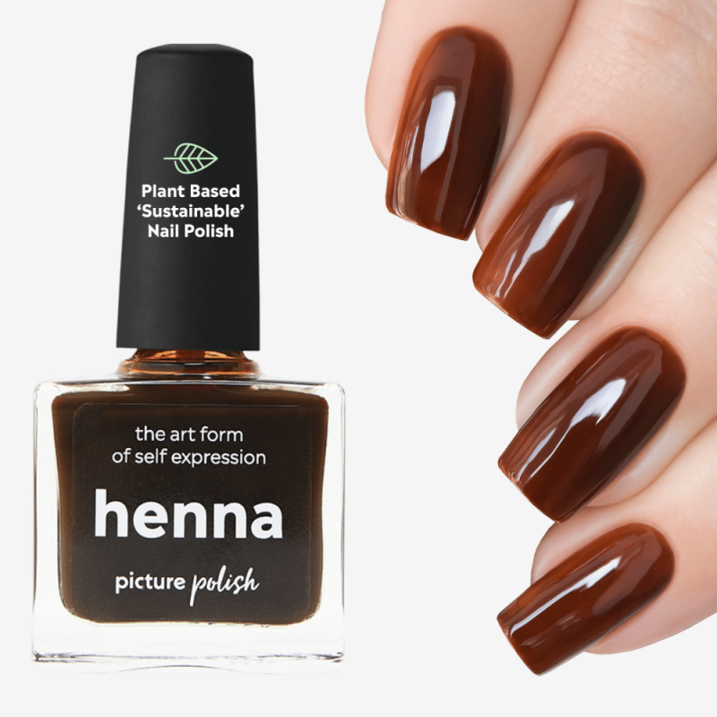 Henna Nail Polish, Jelly Brown Nail Color Picture Polish
