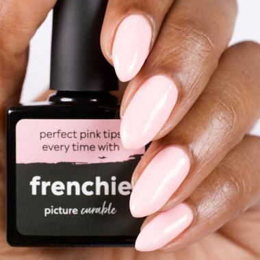 Pink Curable Lacquer On Dark Complexion