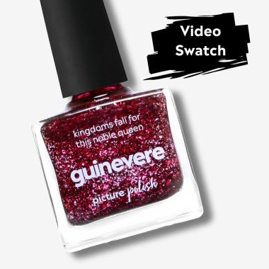 Red Flakie Nail Polish Video Swatch